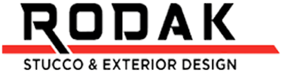 Rodak stucco and exterior design logo